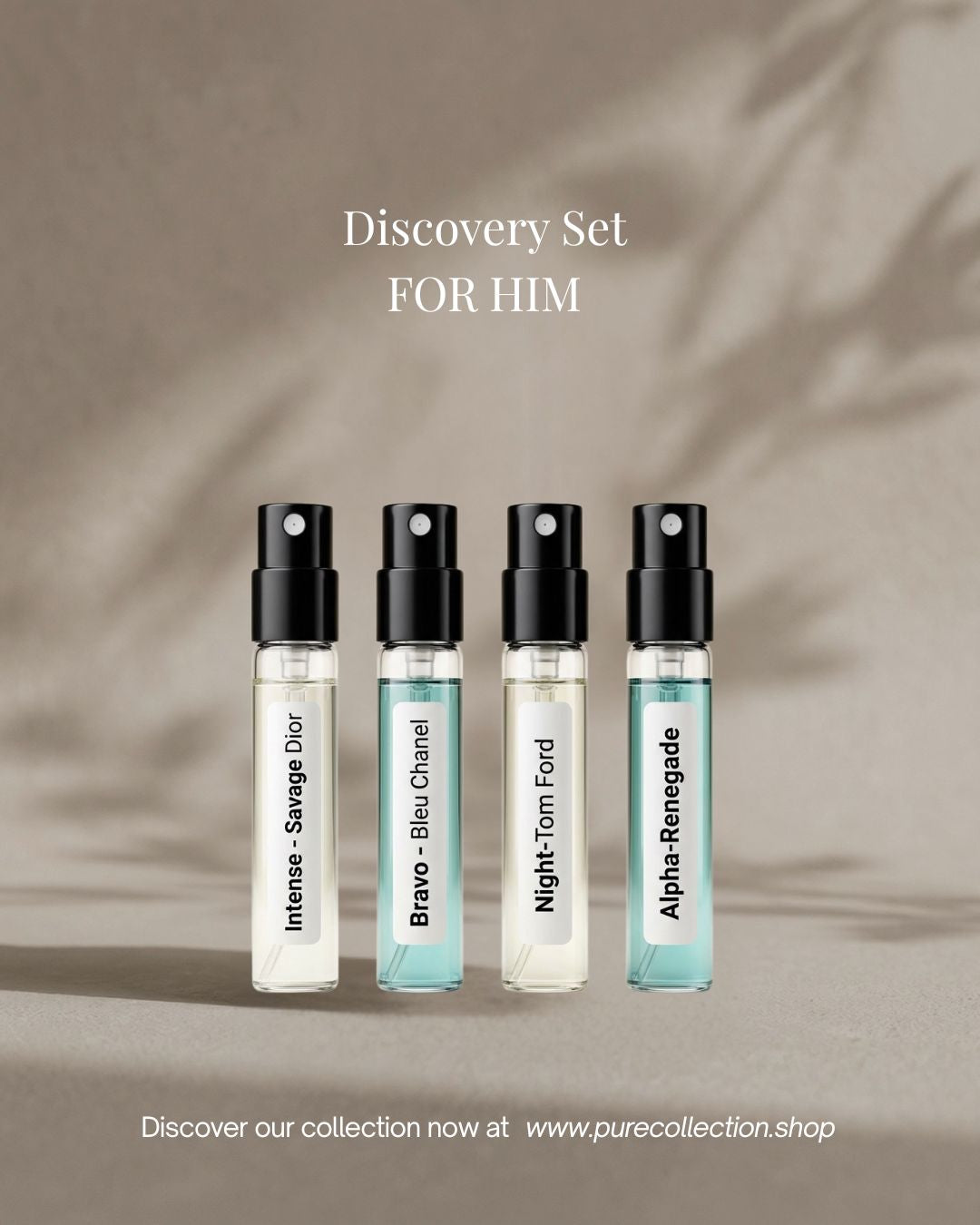 PURE Men’s Discovery Set | Luxury Cologne Oil Sampler (4 × 2ml)